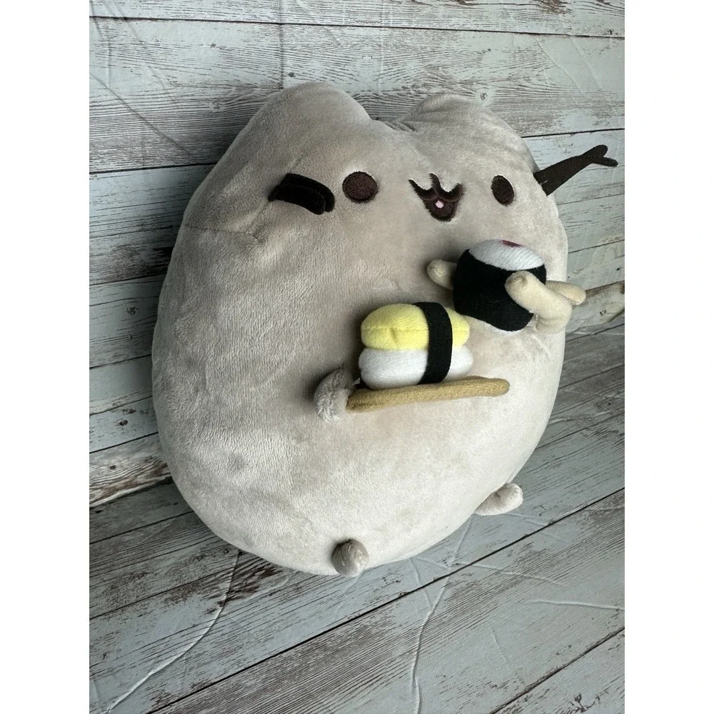 GUND Pusheen Plush Snackables Sushi Chopsticks Stuffed Animal Cat, 9.5